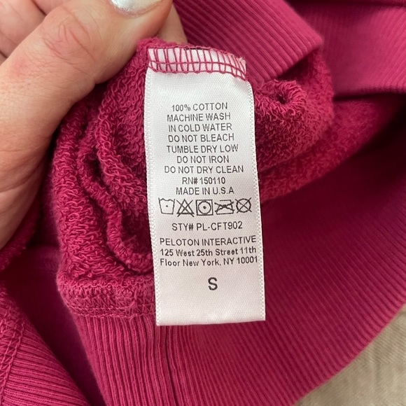 Peloton Everyday Floral Graphic Crewneck Sweatshirt – Pink, Size S - Picture 7 of 7